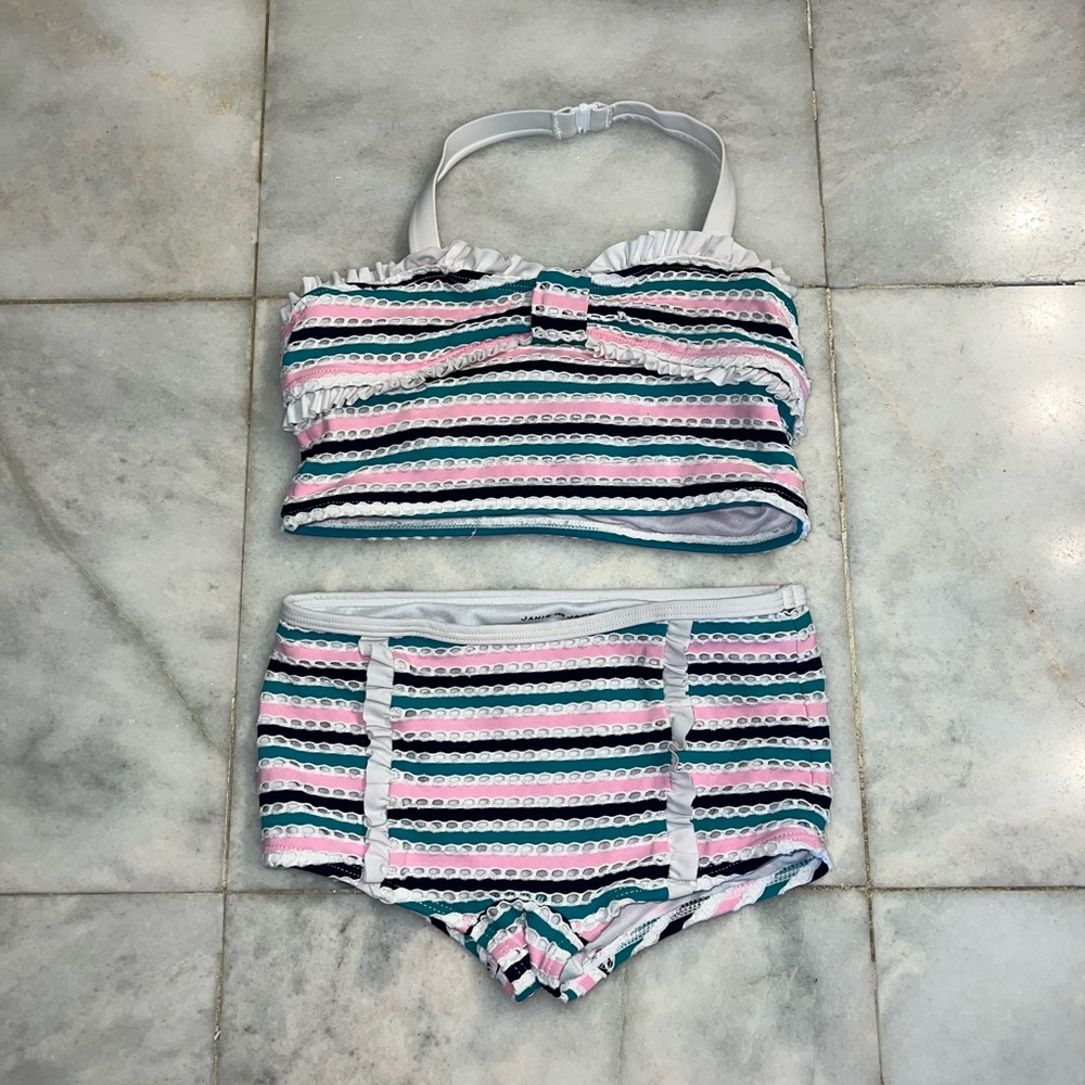JANIE and JACK 2 piece stripped bikini set